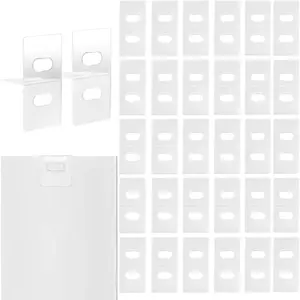 60 PCS (30 Sets) Clear Vertical Blind Repair Tabs Blind Fixer Tabs for Blind Repair Kit