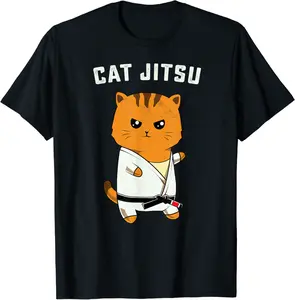 Jiu jitsu Kawaii cat funny BJJ or MMA grappling T-shirt - Ismaellc Shop 87B07VF1XJCP