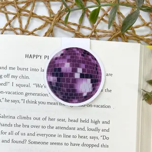 Purple Disco Ball Magnetic bookmark