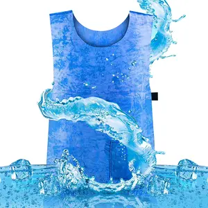 Unisex Reusable PVA Fabric Evaporative Cooling Vest - Water-Absorbing, Water-Activated Heat Relief for Athletic Use, High-Temperature Home Supply Protection, Reusable Vest