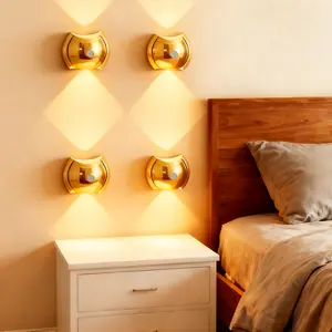 4 PCS / 2 PCS bedroom sensor wall lights, night lights, decorative lights, motion sensor, three lighting modes, magnetic installation, included accessories for assembly, suitable for bedrooms, living rooms, corridors