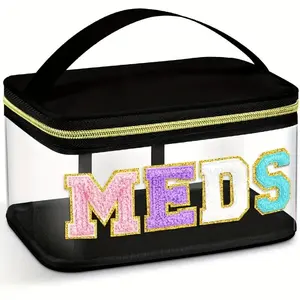 Bag, Transparent Vanity Bag, Cosmetic Storage Bag with Handle, Waterproof Personal Care Storage Bag for Home and Travel, Portable Cosmetic Bag, Zipper, Makeup Storage Organizer, Makeup Pouch, Cosmetics Organizer