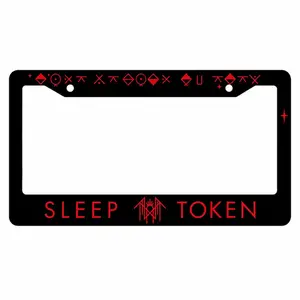 Sleep Token Aluminum Car License Plate Frame for Bold Women - High-Quality Aluminum – FASTSHIPPING