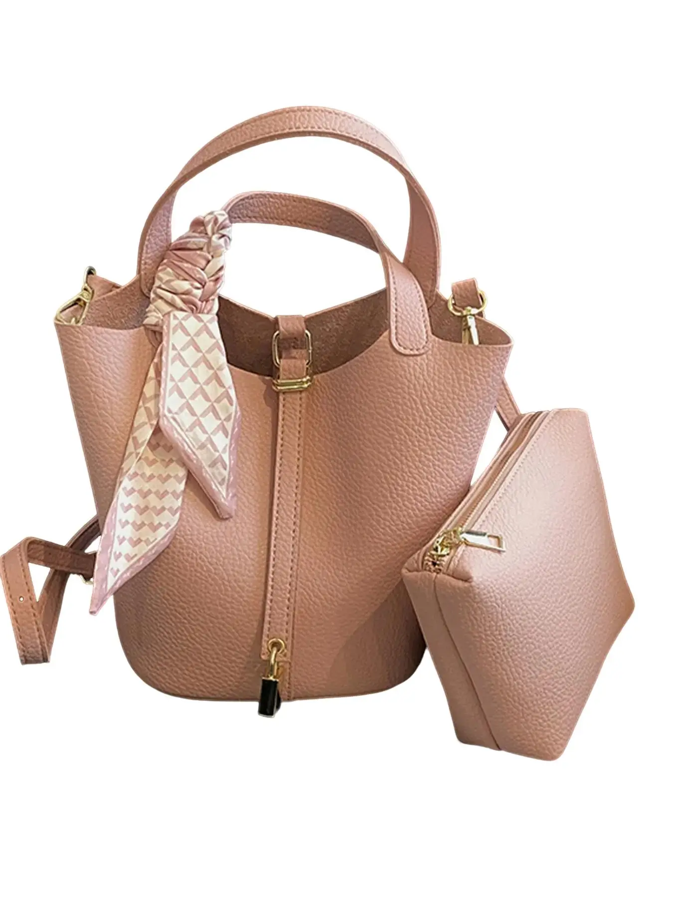 Women's Elegant Solid Color Handbag & Coin Purse, Fashionable PU Leather Crossbody Bag & Coin Purse, Casual Trendy Versatile High-quality Daily Commut