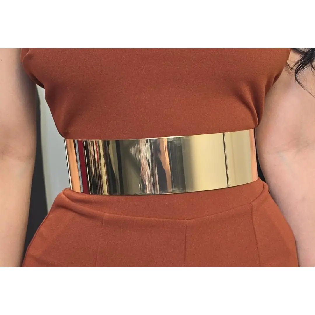 ICONIC METAL PLAQUE ICONIC ELASTIC BELT