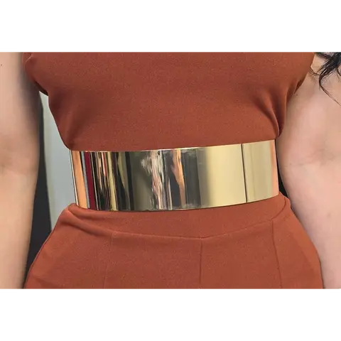 ICONIC METAL PLAQUE ICONIC ELASTIC BELT
