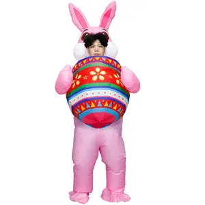 Adult Easter Giant Egg Bunny Inflatable Costume, Role Play Easter Party (tiktok Trend), 150-190cm, Perfect for Easter Celebrations