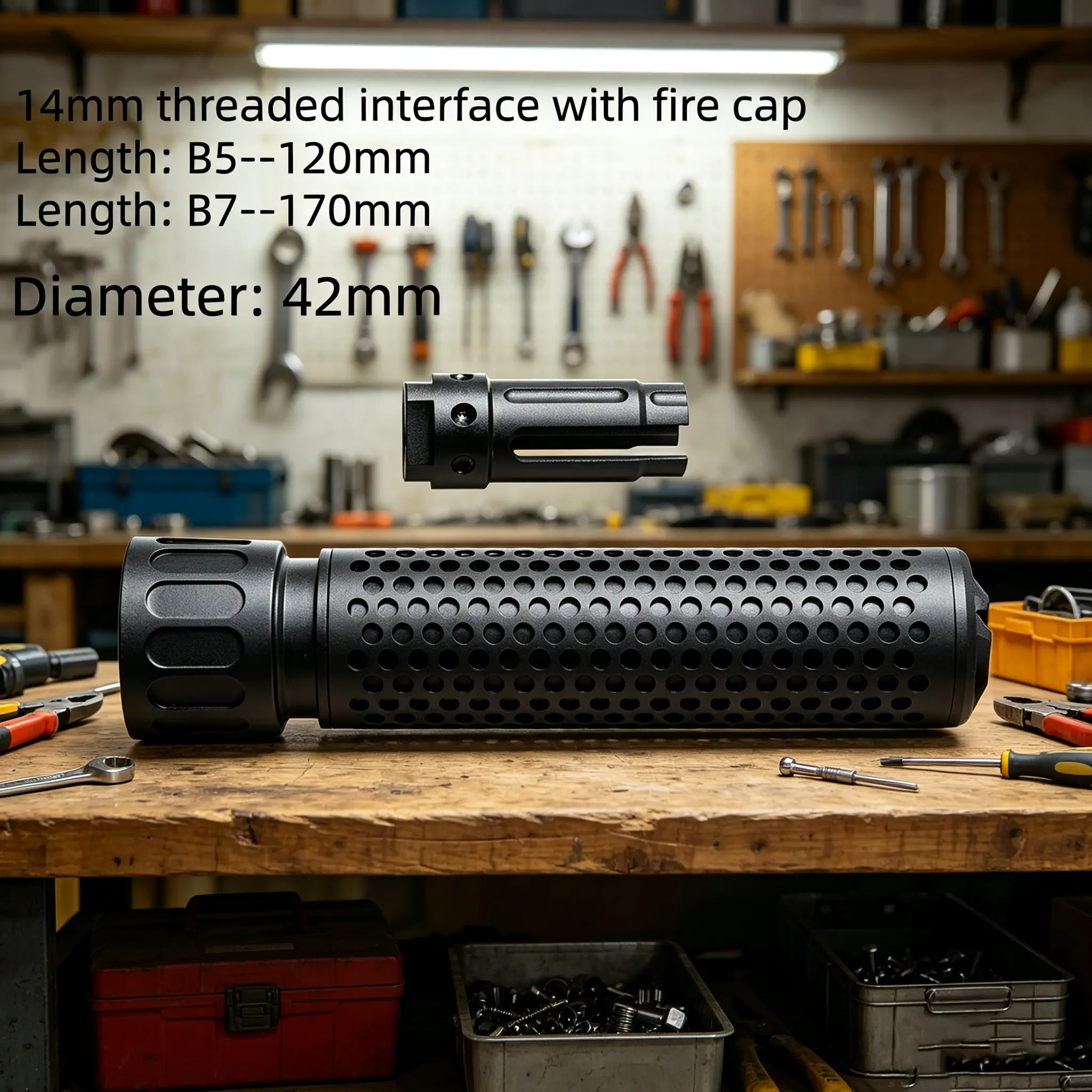 6 Inch Length 1/2 Inch x 28 Thread Fitting for Household Repair Tools