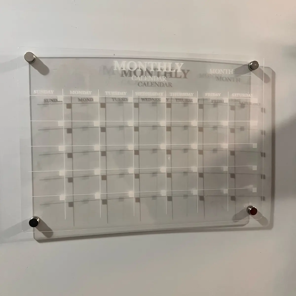"CrystalClarity Magnetic Writing Board: Elevate Your Space with Style and Functionality
