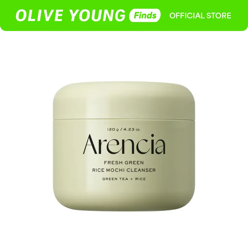 [Arencia] Fresh Green Rice Mochi Cleanser 4.23 oz. (120g)ㅣ Gentle Foaming Facial Cleansing for Clogged Pores and Acne-Prone Skin
