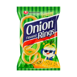 NONGSHIM Onion Rings Snack - Korean Savory Crispy Rings, 50g Bag, Henry Lau's Favorite