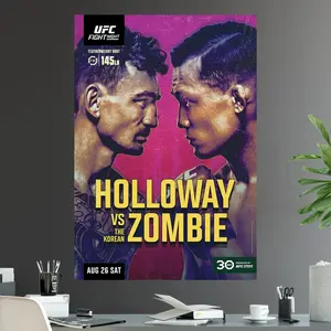 UFC Fight Night Max Holloway Vs The Korean Zombie Featherweight Bout Championship Title Fight POSTER UNFRAMED
