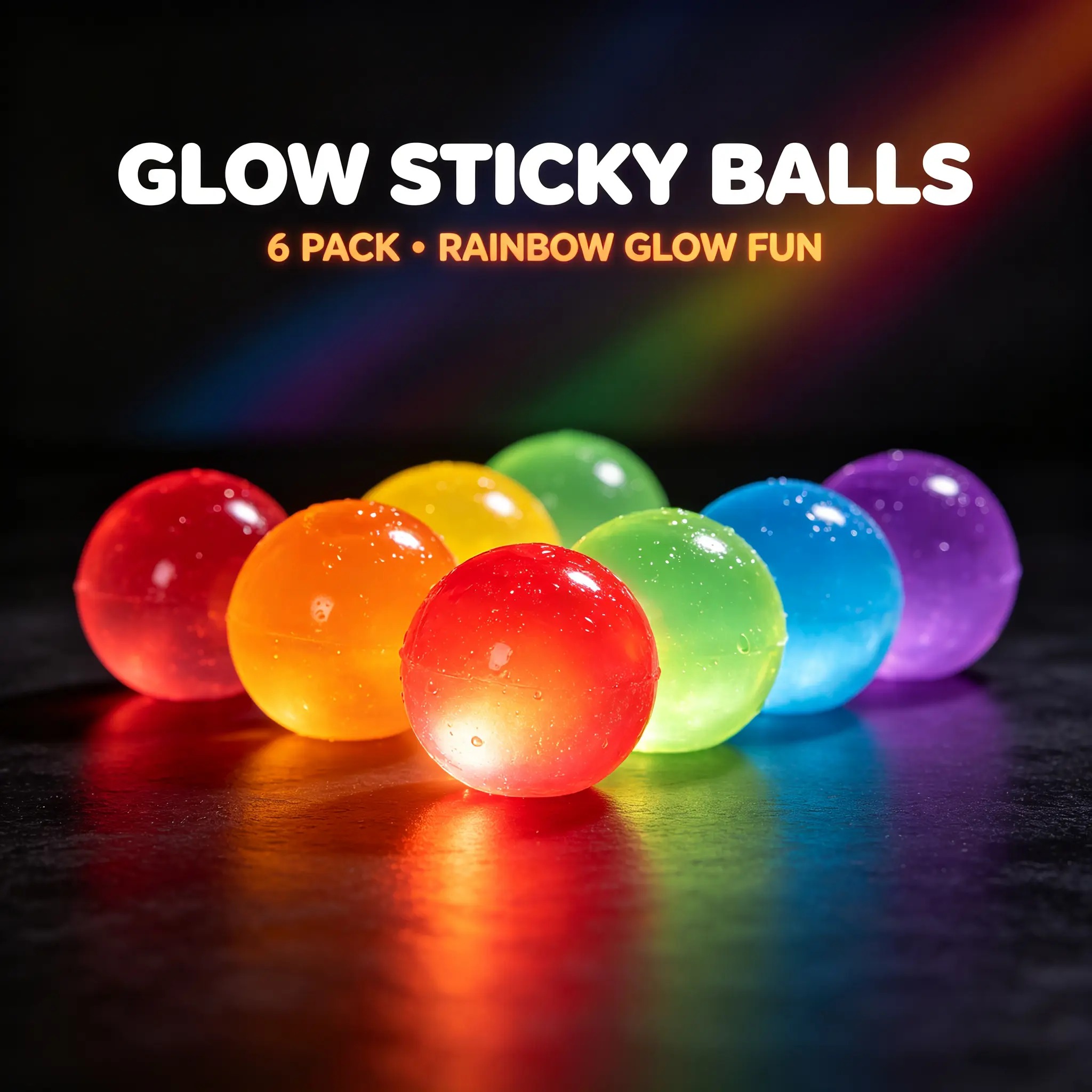 Glow Sticky Balls 5 Glow Sticky Balls 5