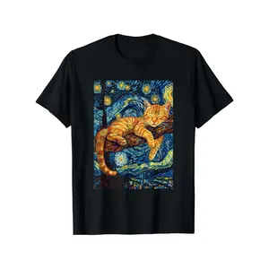 Cat Lover T-Shirt Compatible for Kitten & Cat Parents - 100% Cotton Casual Round Neck Short Sleeve Shirt with Paw Print & Kitten/Cat - Gift for Cat Owners (' Fashion)pure cotton