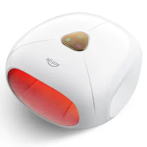 Alljoy Hand Massager with Heat, Rechargeable Finger Massager, 3 Levels Compression, Ideal for Women, #Comfort, Cordless Gift