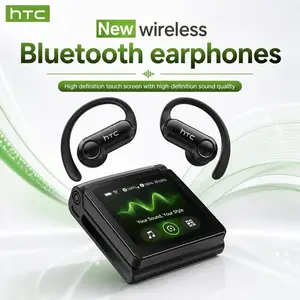 hTC NE80 Bluetooth Kopfhorer mit Doppelklapp Designund Gerauschisolierung, kabellose Ohrhorer mit Bluetooth6.0, Spielzeit ca. 8 Std., wasser und schweiBfest, ideal alsReisegadget und elektronisches Geschenk fur Manner undFrauen