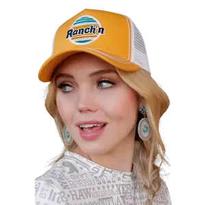 Cinch Ladies Yellow Ranch'n Trucker Cap CCC0041030