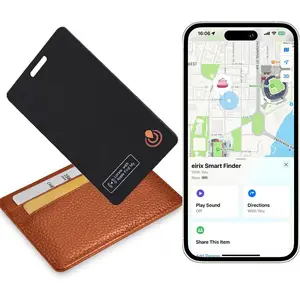 Slim Wallet Tracking Card, Luggage Tracker, Item Locator for Luggage Tags, Passports, Phones, Compatible with Find My (iOS Only)