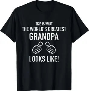 100% Cotton World's greatest Grandpa T-Shirt