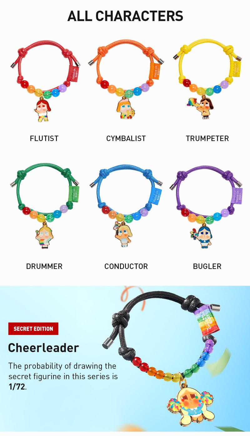 POP MART CRYBABY CHEER UP, BABY! SERIES-Bracelet, Blind Box, Mystery Box POP MART CRYBABY CHEER UP, BABY! SERIES-Bracelet, Blind Box, Mystery Box