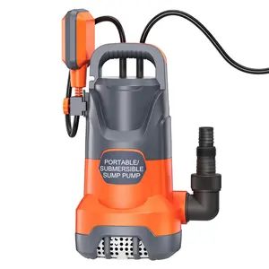 Submersible Water Automatic Sump Pump 1.2HP 4200PGH Clean/Dirty Water Removal Pump With Float Switch Electric Portable Transfer Water Pump for Swimming Pool Garden Pond Basement Draining High-Capacity