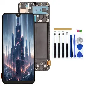 OLED/INCELL Replacement for Samsung Galaxy A70 LCD Screen with Frame for Samsung A705 A705F Touch Screen Digitizer Assembly A705FN SM-A705GM A7050 A705W A705U Internal LCD Display with Repair kit