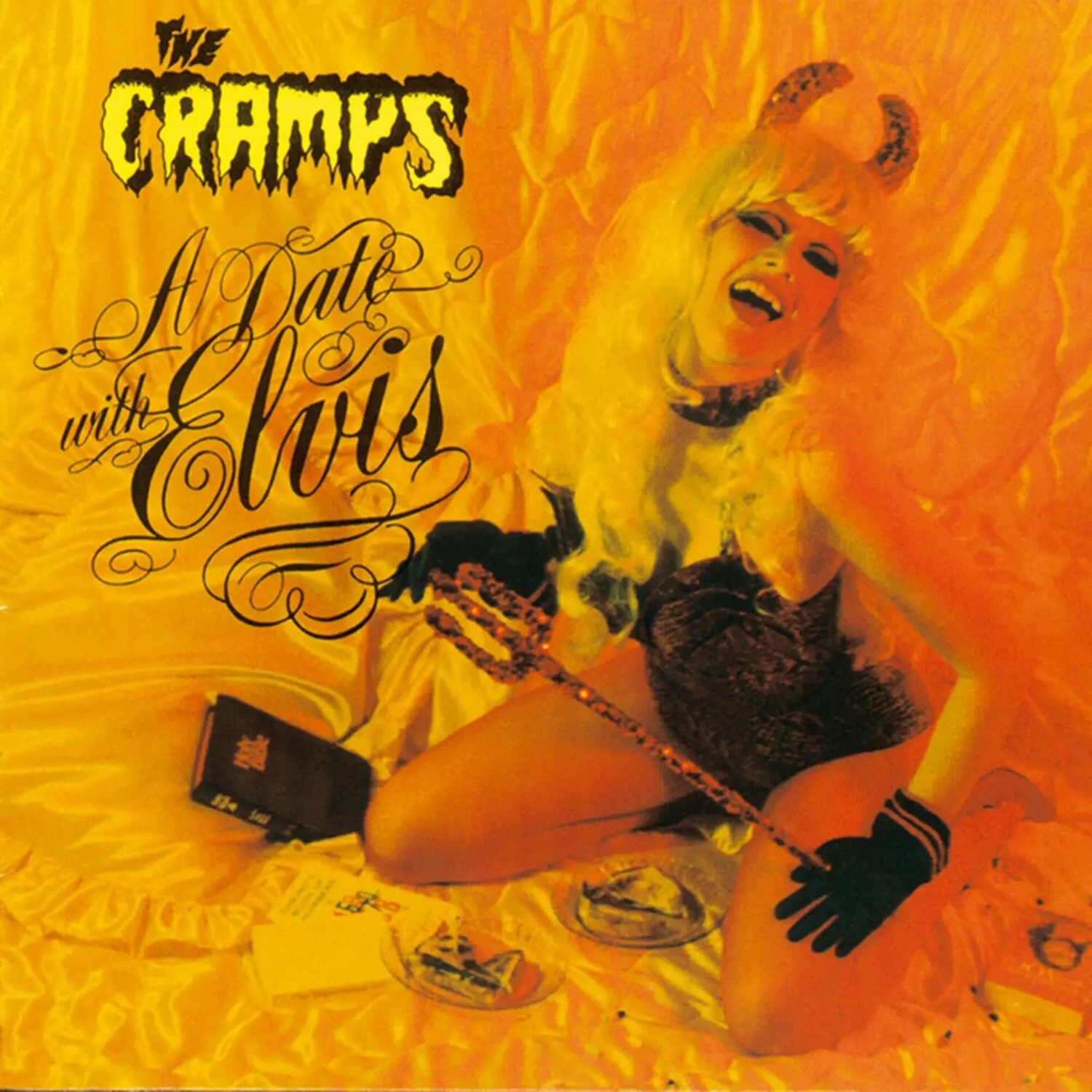The Cramps - A Date With Elvis  [VINYL RECORD - LP] Colored Vinyl, Orange, UK - Import