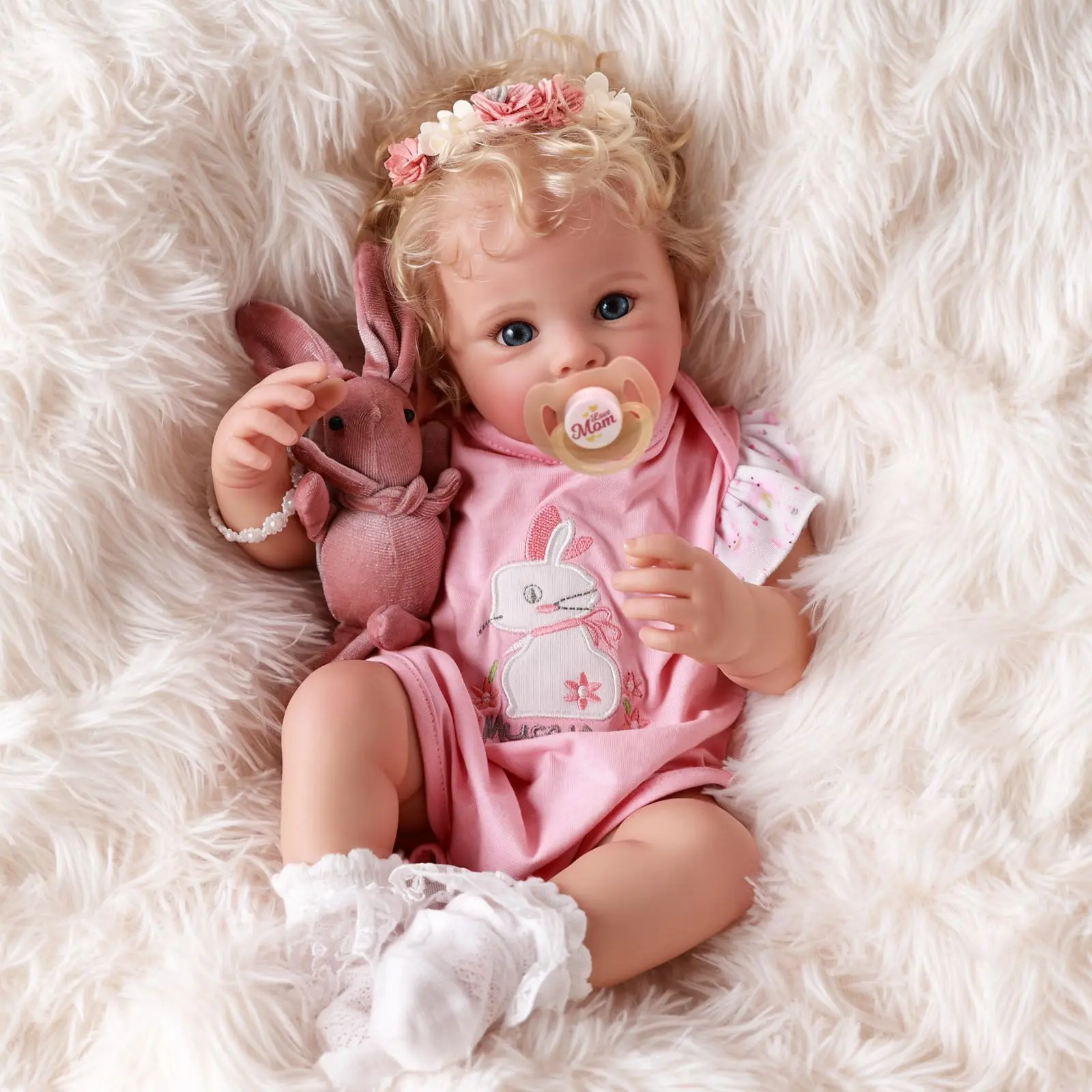 #Summervibes#DealsForYouDays BABESIDE Lifelike Reborn Baby Dolls 17/20Inch Fabric Body Vinyl Limbs Real Life Baby Dolls with Toy Accessories for Kids Age 3+ Perfect for Christmas New Year Birthday Gifts