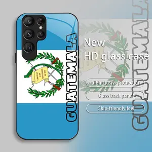 Suitable for [Galaxy S23 Ultra] New high-end glass mobile phone case New business simple metal paint electroplated glass mobile phone case Affordable price Anti-drop and anti-fingerprint 995