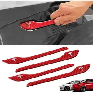 Car Accessories Door Handle Decoration Cover Car Door Handle Sills Protection Wrap for Tesla Model 3 Y S X