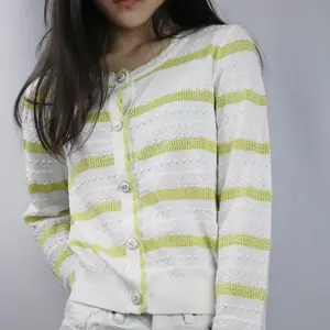 Chartreuse Scallop Sweater