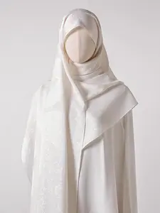 Women's Solid Color Hijab, Fashionable Lightweight Smooth Shawl for Daily Wear, Casual Versatile Scarf for Women