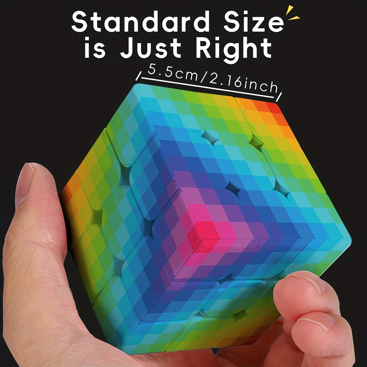 3x3x3 Cube Puzzle with UV Printed Gradient Patterns Smooth Speed Cube Relaxation Game Halloween Gift for Kids