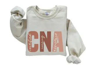Certified Nursing istant Sweatshirt CNA Gift, Nurse life Crewneck, cna Nursing School Grad Gift, CNA Work Shirt, Cotton Menswear