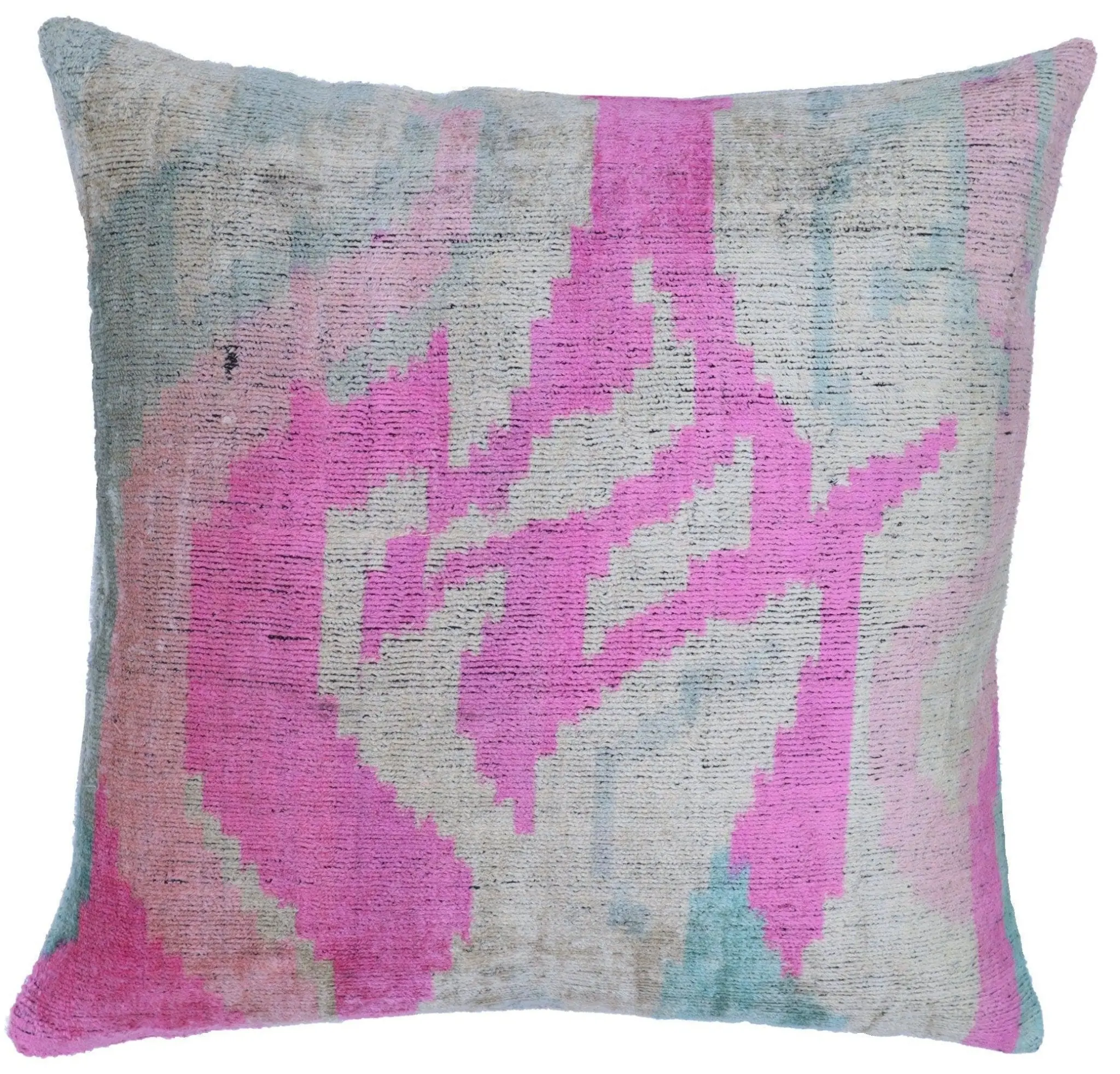 Canvello Handmade Pink Decorative Pillows - 16x16 inch