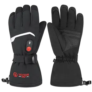 SAVIOR HEAT Winter Heated Glove for Men Women Rechargeable Battery Electric Warm for Riding Ski Snowboarding Hiking Cycling