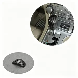 Carbon Fiber Wood Grain Gear Shift Knob Trim Cover for Toyota Highlander 2009-2014 Interior Upgrade cars accessories car decoration car stuff
