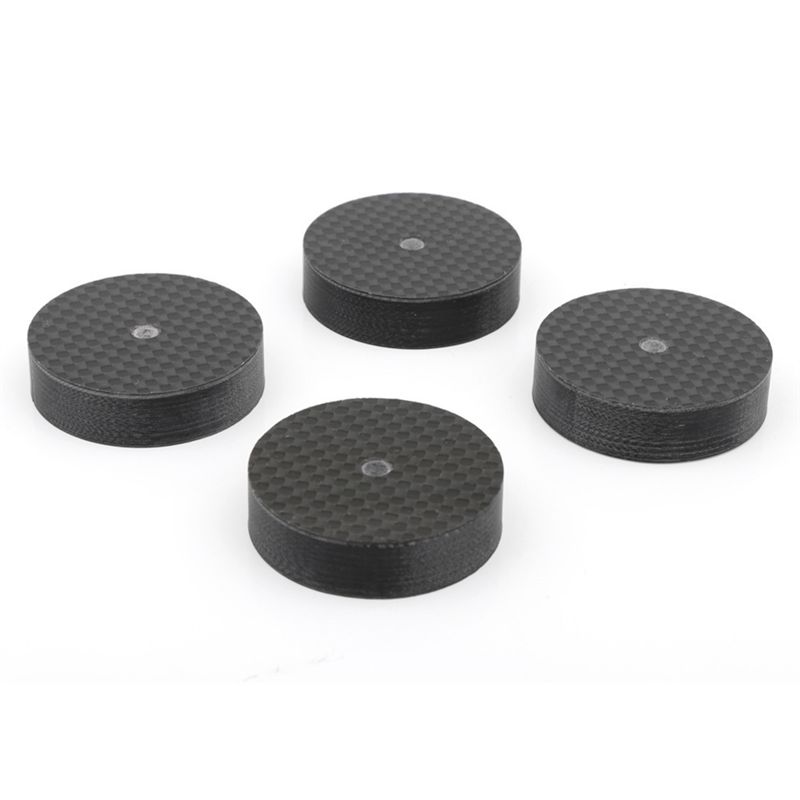 Carbon Fiber Speaker Isolation 40x10mm Spikes Base Pad Speaker Stand Feet HiFi AMP Speaker Pad