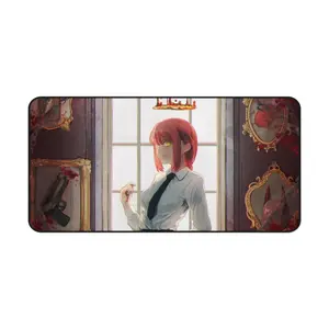 Chainsaw Man Makima Desk Mat – Royal Anime Mouse Pad for Gamer Setup | Dark Otaku Desk & Room Decor Gift