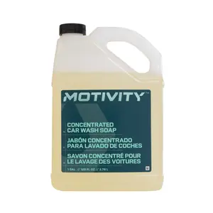 MOTIVITY Car Wash Soap 1gal, Concentrated Formula, Use on Cars, Trucks, Motorcycles, Powersports, Works with Foam Cannon, Foam Gun, or Pressure Washer