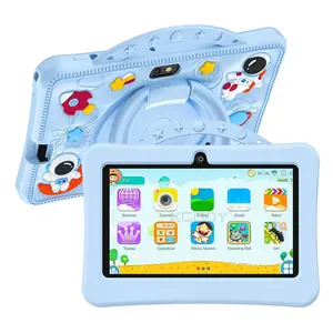 Astronaut Kids Tablet PC 7 Inch Android Os Dual Camera Quad Core Processor 1+16GB Storage WiFi Bluetooth-compatible Wireless Shockproof Case Learning Entertainment