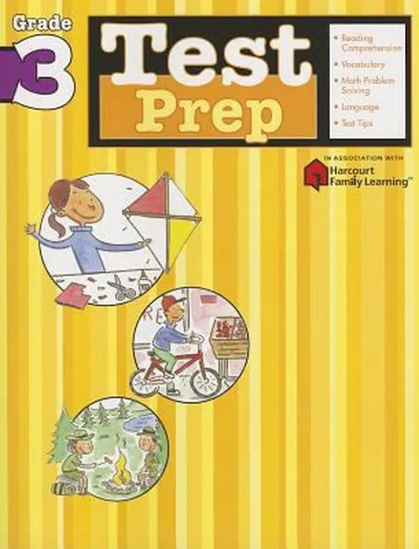 USED-Test Prep: Grade 3 (Flash Kids Harcourt Family Learning) by SparkNotes Staff (Paperback)