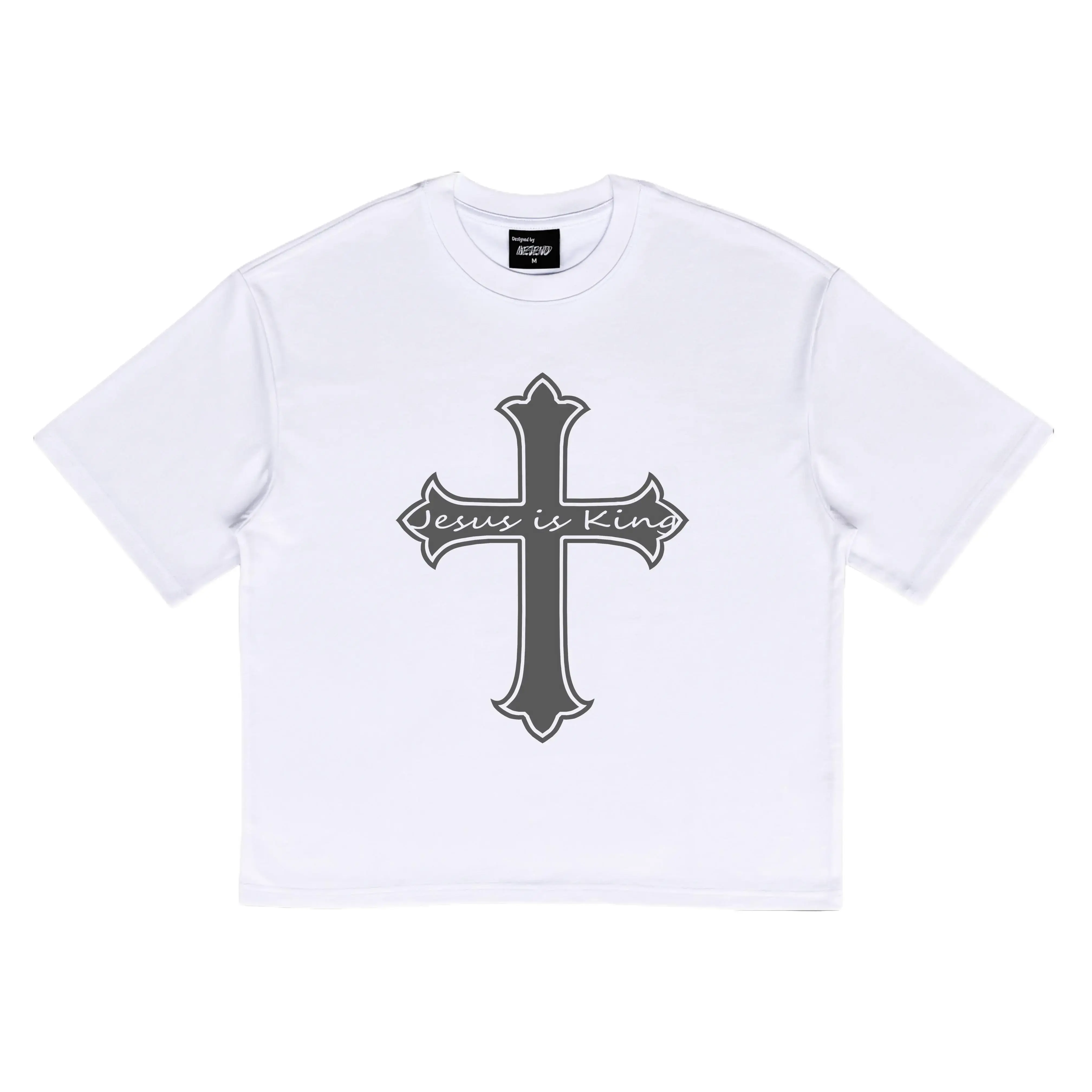 Women's Cotton Loose Cropped Short-Sleeve Tee - Breathable UV Color-Changing Hidden Cross Print Streetwear Top, Summer Essential, Shortsleeve, Tshirt, Soft Cotton, Relaxed Crop