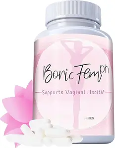 N’More Boricfem Vaginal Capsules – 600mg – Made in USA – Intimate Wellness & pH Balance Support – 30 Capsules
