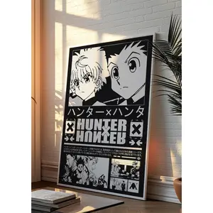 HxH Anime Poster, Hunter x Hunter Anime Wall Decor, HxH Manga Poster, Vintage Anime Poster, Retro Wall Art, Anime Print (Unframed – Print Only)