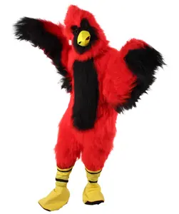 Adult Unisex Multicolor Cardinal Fur Suit Costume Package, Flame-retardant Synthetic Fabric - Multi Size