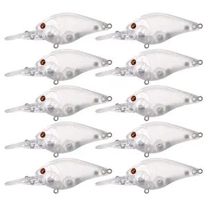 25Pcs Fishing Crankbait Blanks, Unpainted Fishing Lures Blank Minnow Crankbaits Hard Bait Bodies Set 9cm 10.9g crankbait fishing crankbait