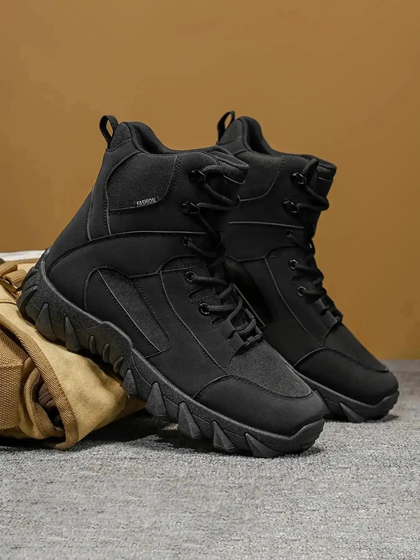 Men's Outdoor Hiking Boots, Durable Military Tactical Shoes, Comfortable High-Top Desert Boot, New Delta Mountain Training Boots, Casual Hiking Shoes, Trekking Camping Shoes, Lightweight, Waterproof
