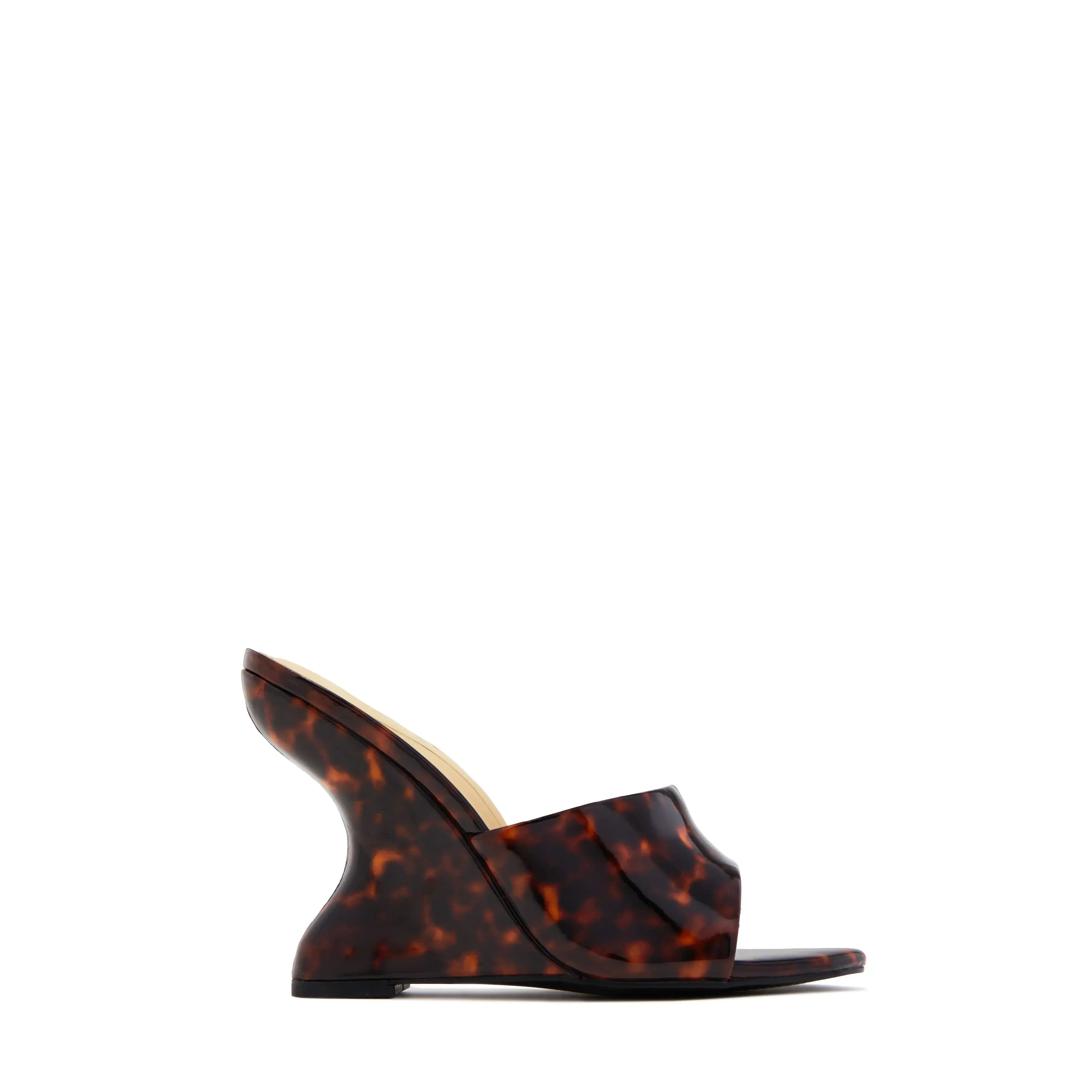 Nyla Wedge Mule Sandals - Tortoise
