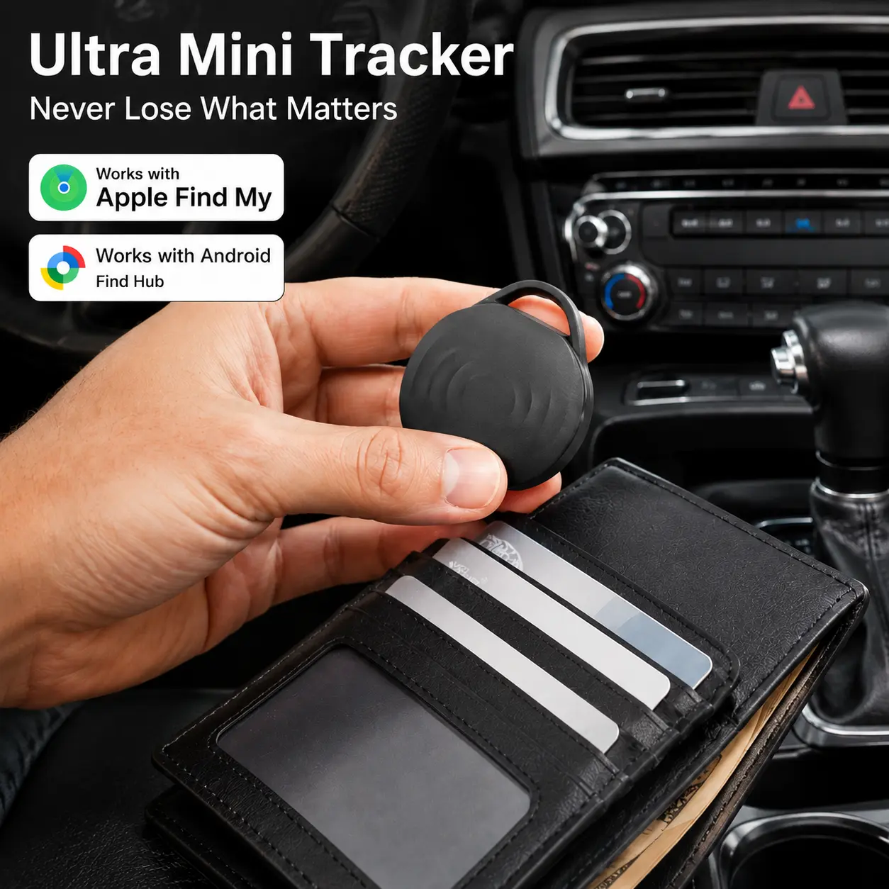 GPS Tracker for Car,Mini Trackers Device with Weatherproof  Case-No Monthly Fee-Best Hidden GPS Trackers,Anti-lost Device,Works with iOS & Android GPS Locator